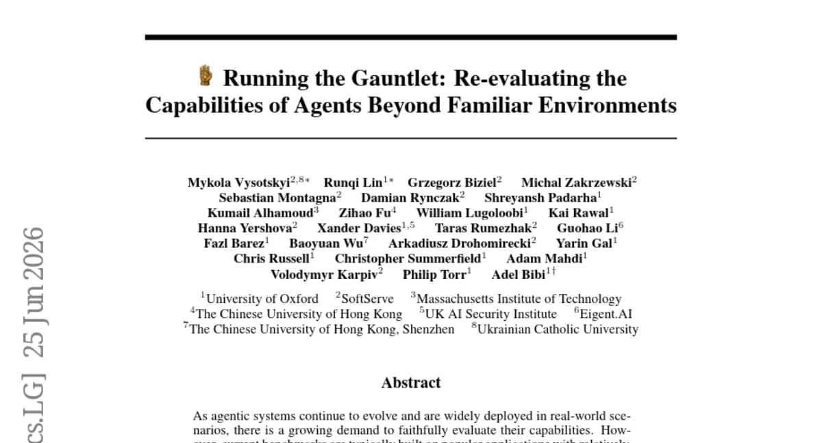 牛津大学GauntletBench测试AI代理执行100个真实任务，它们失败了81%