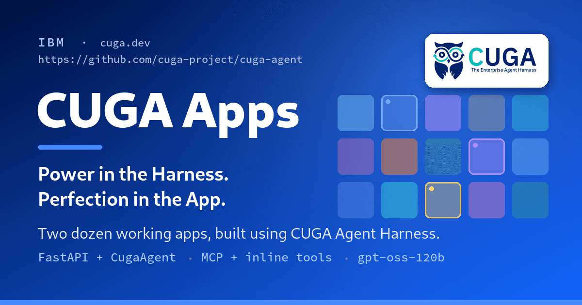 IBM's open-source CUGA agent harness skips the plumbing, goes straight to the prompt