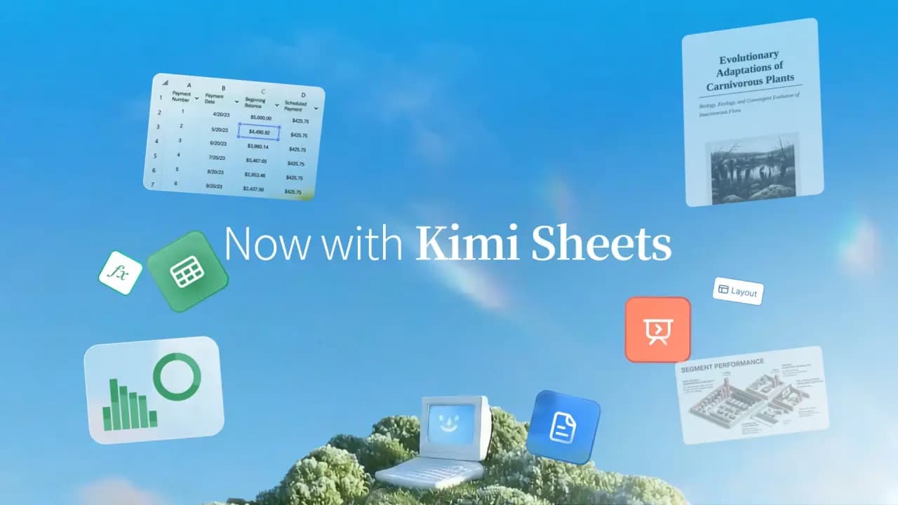 Kimi Sheets writes actual Excel formulas. Most AI tools just tell you how.