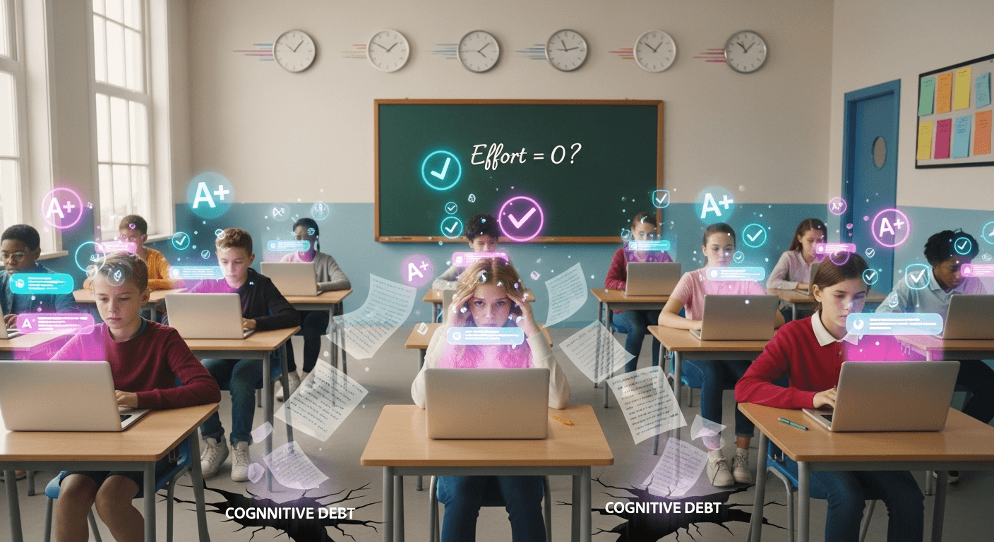 The AI Learning Trap: What a 26,000-Student Study Reveals About Cognitive Debt in Education