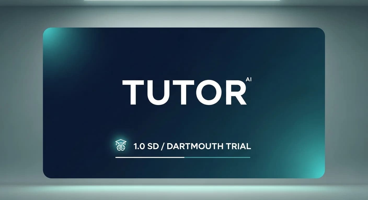 An AI tutor just crossed the 1.0 SD barrier in a real college course. That's a big deal