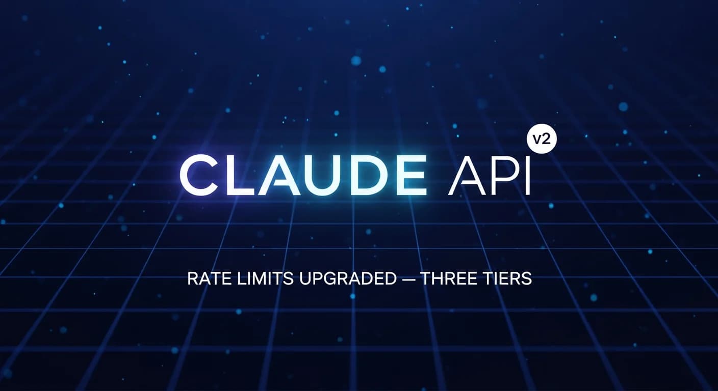 Anthropic 提升 Claude API 速率限制,层级简化为三层