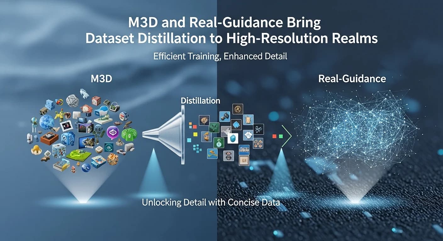 M3D 与 Real-Guidance 将数据集蒸馏推向高分辨率领域