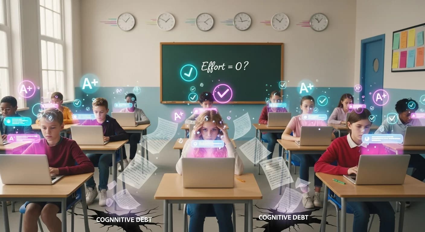 AI学习陷阱:2.6万名学生研究揭示教育中的认知债务