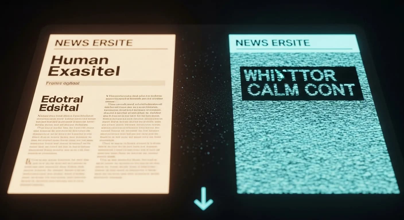 Les articles rédigés par l'IA font économiser de l'argent mais perdent des lecteurs. Le calcul ne tient pas.
