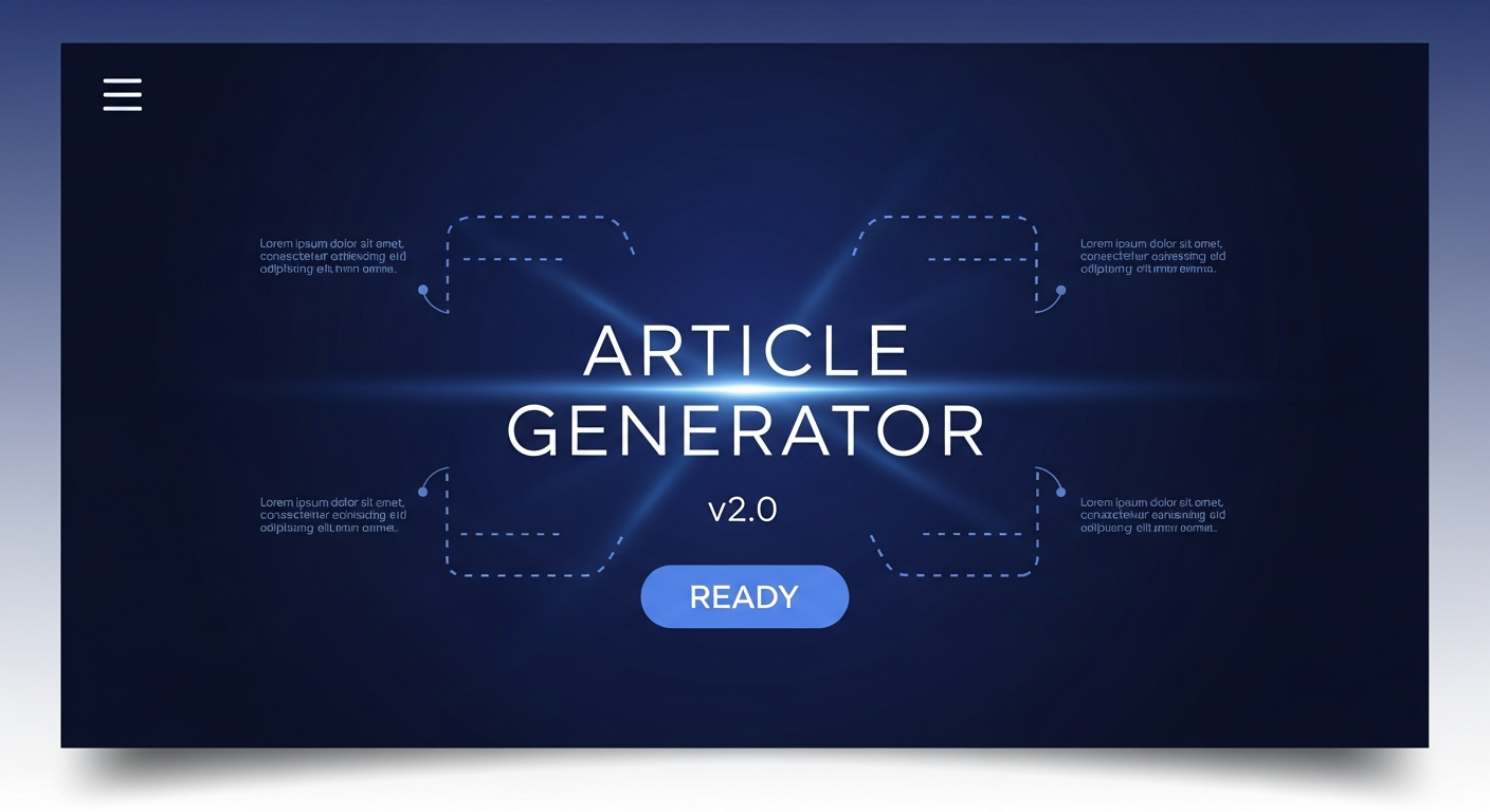 Five minutes to generate a complete article with this tool