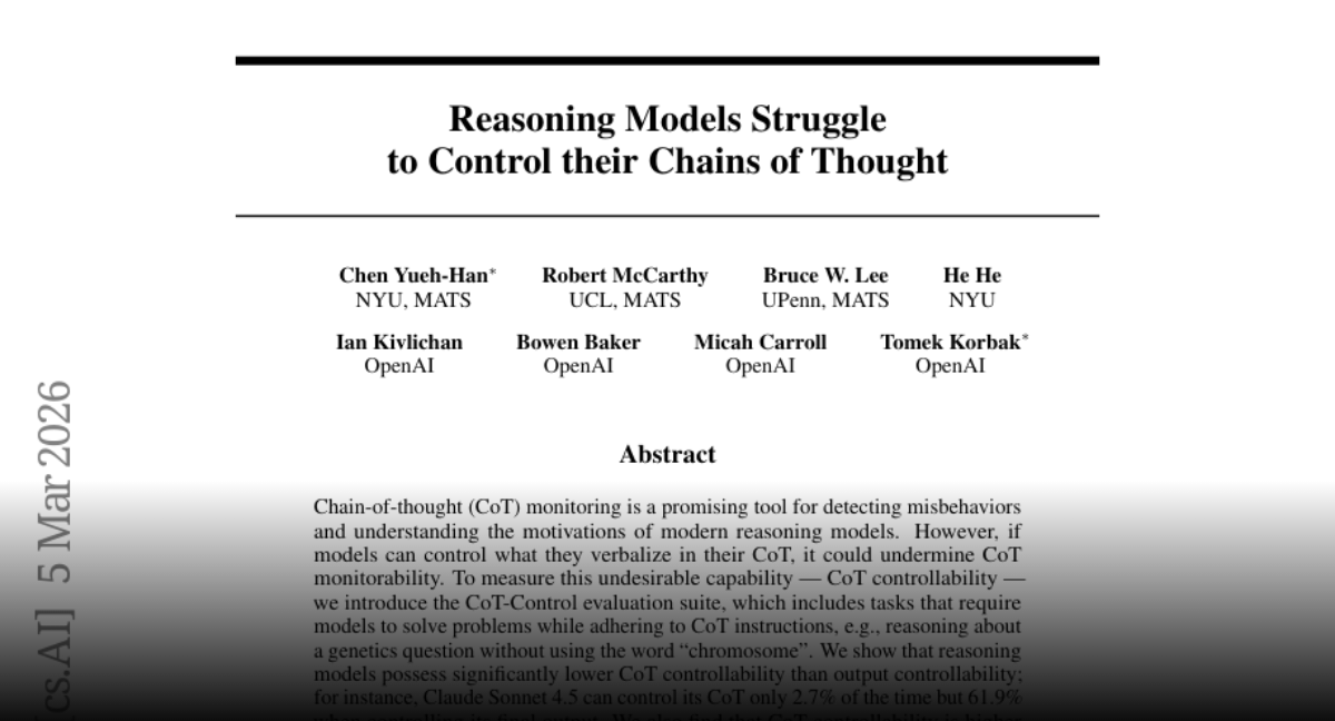 AI models can't stop thinking out loud. That's both good news and a nightmare for safety.